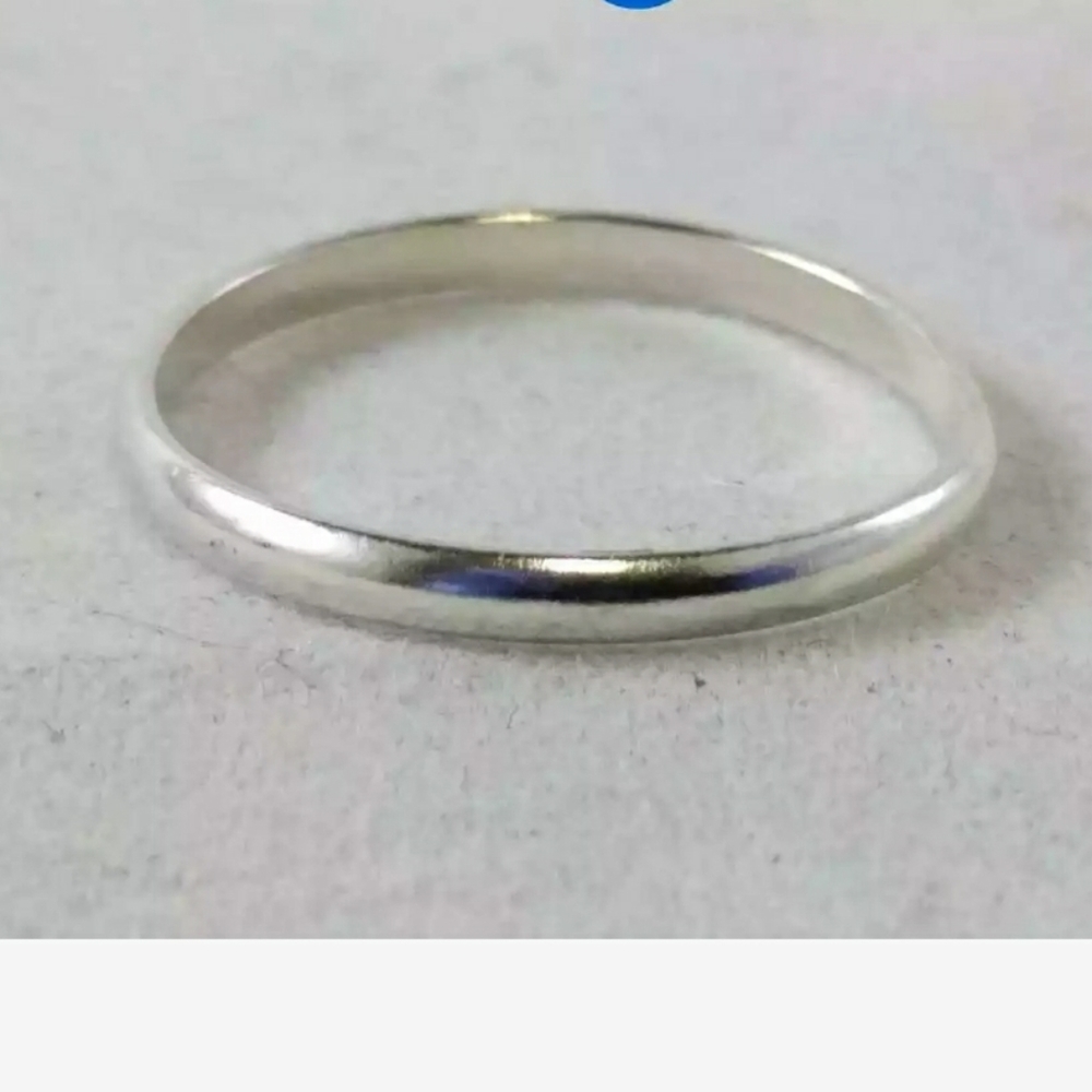 Thin Minimalist Solid .925 Ring - image 5
